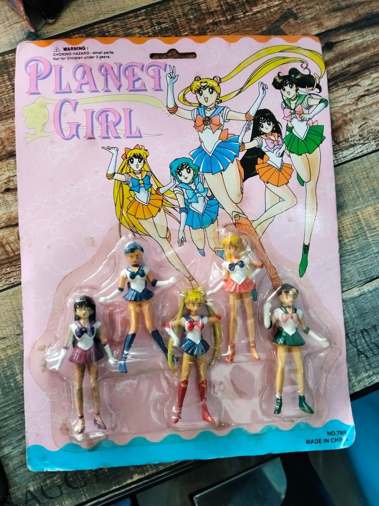 Vintage bootleg Pretty Guardian Sailor Moon Toys planet girls new in blister