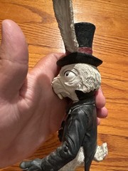 2001 American McGee Alice White Rabbit Figure Black Coat No Clock