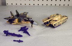 Two Blitzwing Figures One Near Complete Vintage 1985 G1 Transformers Action