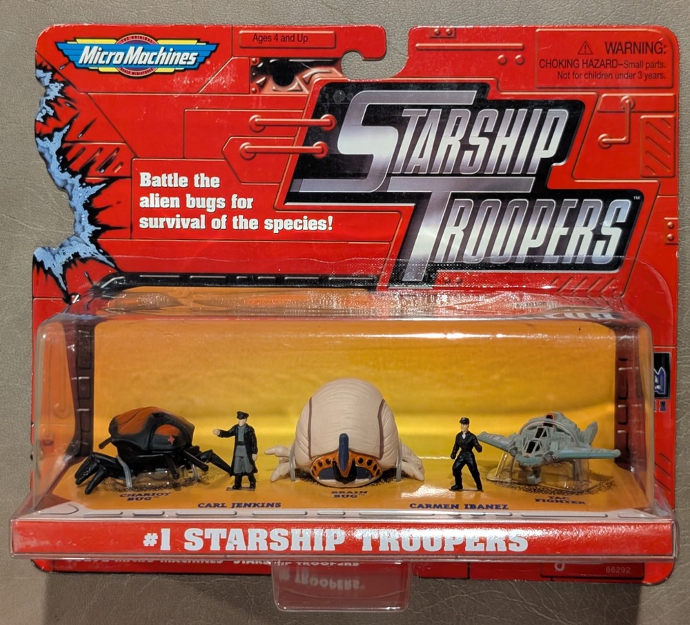 Micro Machines Starship Troopers #1 Brain Bug Chariot Tac Fighter Galoob Toy NEW