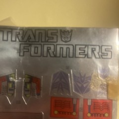 Sealed Transformers G1 MEGATRON STICKER SHEET & INSERT. EXTREMELY RARE