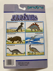 Vintage Dinosaur figures Stegosaurus bend-Ems Bendable Poseable Justoys 1993