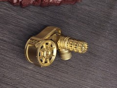 Iron Grenadier mini gatlings, swords, 2 handed gatling red/gold and gold – 1/12