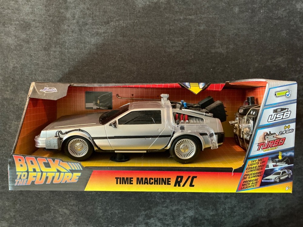Jada Back to the Future DeLorean Time Machine RC (R/C) 1:16 Car 🆕