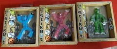 Stikbot X 3 NEW Blue, Green, Pink
