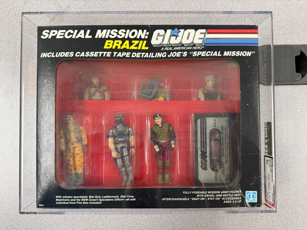 1986 GIJOE SPECIAL MISSION BRAZIL AFA 75 Sealed New Complete
