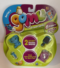 NEW Lot 2 Packs Gomu Eraserland Erasers Elephant Rabbit Brush Radio Calculator