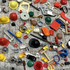 Unsearched Vintage Playmobil Figures And Accessories Lot Geobra 1974-1992 Parts