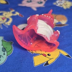 Pokemon Nidoking Clear Pink Figure Finger Puppet 1996 Nintendo Bandai Japan USA