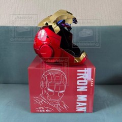 Iron Man Gold MK5 Helmet Electronic Voice Activated Open&Close Mask Autoking