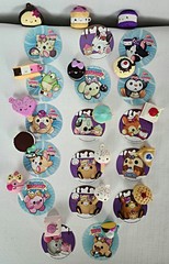 Smooshy Mushy Minis Lot of 17 Squishies Complete with Matching Stickers