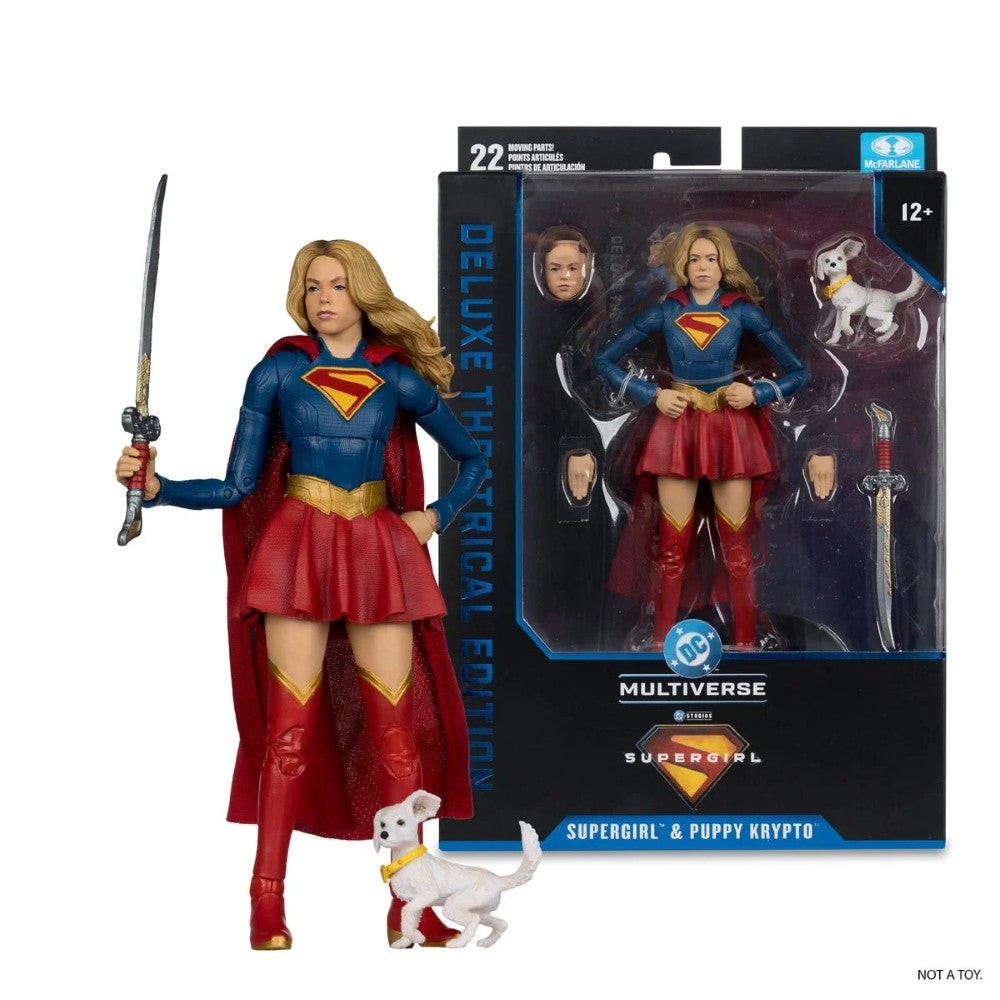 Supergirl and Baby Krypto DC Multiverse Deluxe Theatrical Edition Figure