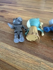 FIVE Roblox Piggy Robby Action Figure Piggies Yellow Dinopiggy, Zombie