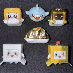 Lot of 6 Lankybox Minis Boxy Rocky Sharky Bonkers Toys Co, LLC Happy Friendz