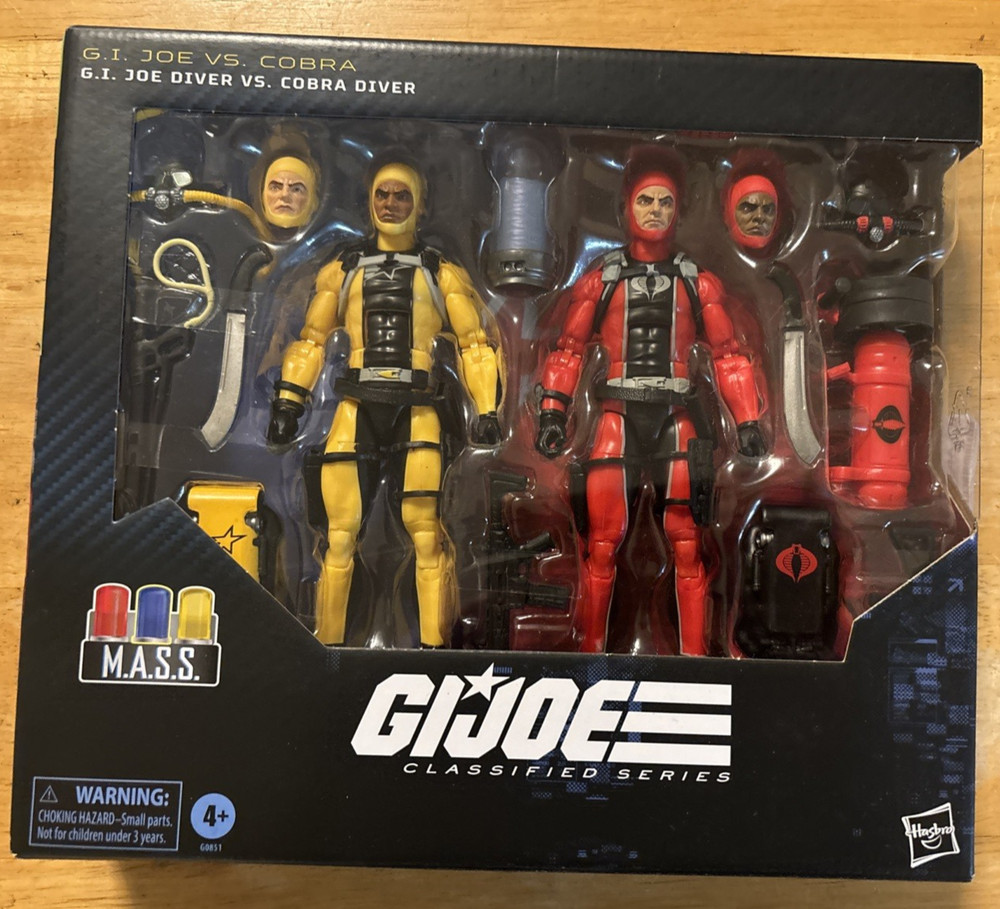 Gi Joe Classified Series #169 M.A.S.S. G.I. Joe Diver vs Cobra Diver… FREE S&H