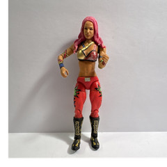 Sasha WWE Red Gold Black Plastic Wrestling Action Figure Sports Collectible 2017