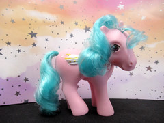 My Little Pony G1 Sundae Best Banana Surprise Pink Blue 1987 Hasbro cream split