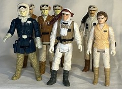 VINTAGE KENNER STAR WARS ESB 1980 “HOTH REBEL HEROES” FIGURE SET LOT OF 7 LOOSE