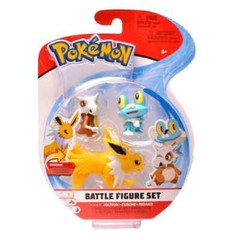 3 Figure Set Pokemon Battle Set Jolteon Cubone Froakie Action Figures