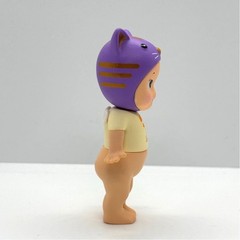 New Kewpie/Angel Collectible Mini Figure, Lucky Purple Tabby Cat, Open Box