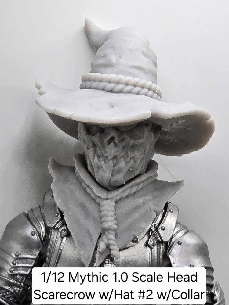 3d Printed SCARECROW HEAD#1 1.0 Headsculpt For Mythic Legions 1/12 figure