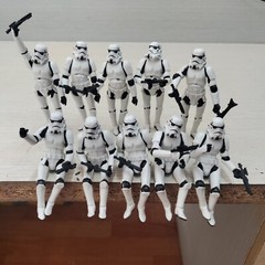 10pcs 3.75″ Star Wars Stormtroopers Full Articulated Action Figure + 11 Blasters
