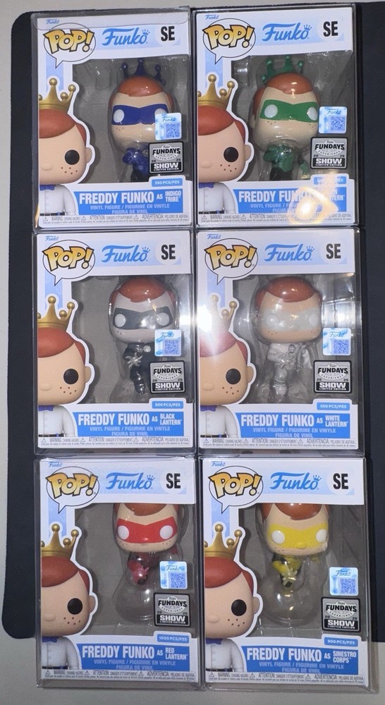 Freddy Funko Lantern Corps Lot 6 Fundays 2025 LE 250 500 550 1000 Green Lantern