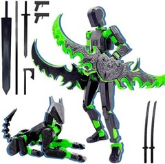 T13 3D Action Figure Set (Assembly Completed),Dummy Robot Titan 13 Action Fig…