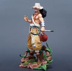25cm/9.84in Anime One Piece Figure Usopp Action Figure PVC Statue Desktop