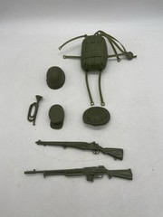 Vintage 1965 Marx Stony Stonewall Smith Battling Soldier Accessories!