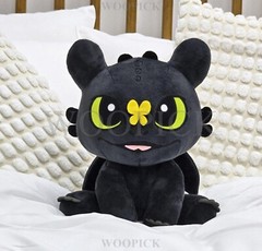 How To Train Your Dragon 3 Sitting Toothless Butterfly Plush Doll 45cm-Authentic