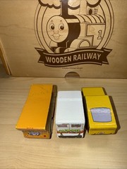WOODEN DISNEY CARS PIXAR ! FRITTER DR DAMAGE CRUZE ! Crazy 8 Wood McQueen
