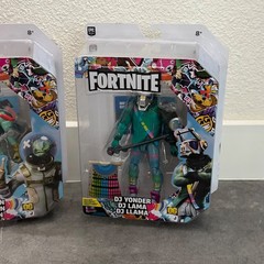 Lot of 2 Fortnite Action Figures Accessories Boxed DJ Gamer Gaming NEW