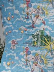 Masters Of The Universe Vintage Throw Blanket Mattel MOTU USA 88” X 63” Inches