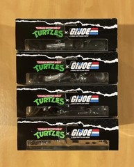 Playmates TMNT x G.I. JOE Mashup Complete Set of 4 Cobra Clash 2-Packs NEW