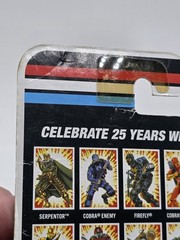 G.I. Joe 2008 Anniversary Cobra Commander Figure New Card Wear