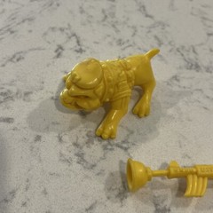 1991 RAPH, THE TEEN GREEN BERET TMNT ACCESSORIES Bulldog USTF Gun Yellow