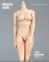US SOTCK 1:6 Female Pale Skin Large Breast 12inch Flexible Figure Body Model Toy