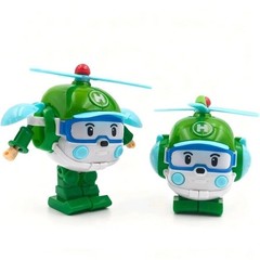 6pcs Academy Robocar Toys Poli Roy Amber Robot Mark Bucky Transformer Kids Gifts