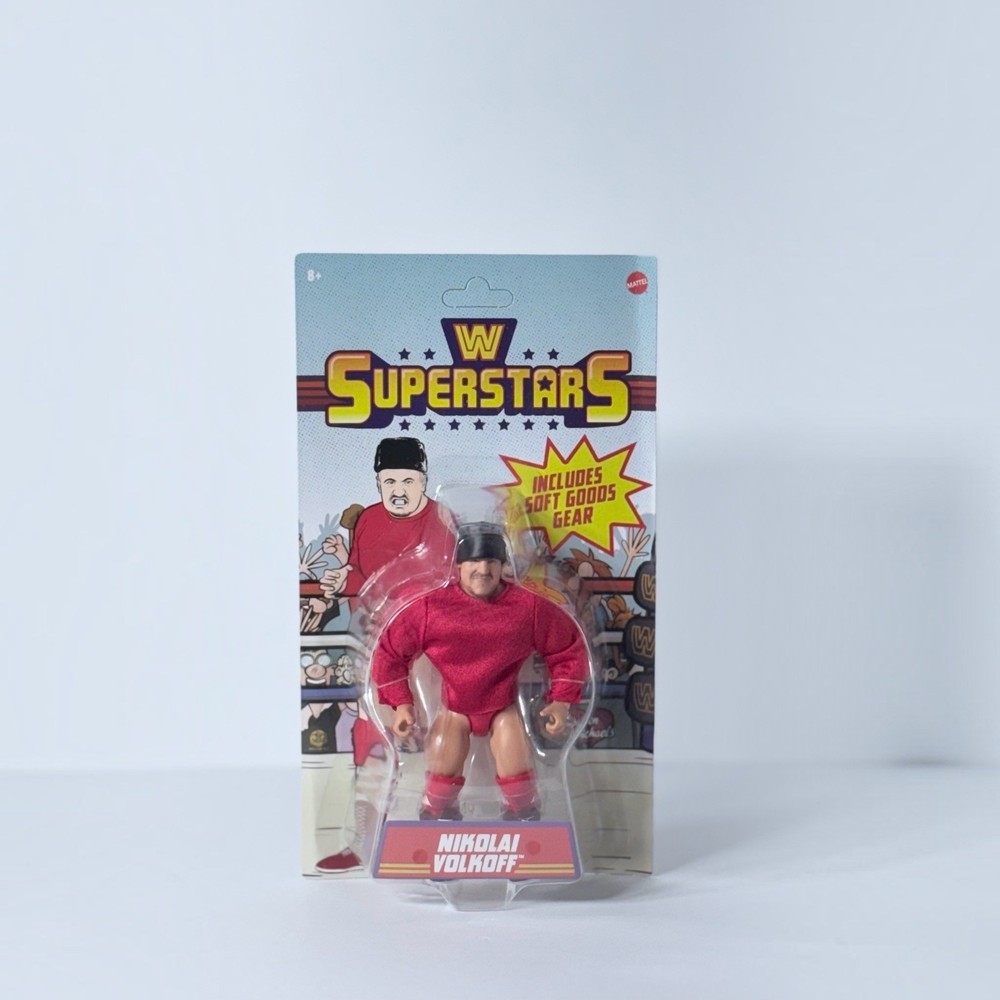 WWE Superstars Nikolai Volkoff Series 15 Mattel Figure Unpunched Retro Style