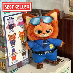 Zootopia Nick & Judy Action Figure Plush Vinyl Doll Cartoon Anime Collectible