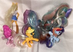 5 PONIES LOT MLP G3 (and more) Sweetberry Peach Surprise Rainbowdash Pinkie Pie