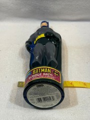 DC Comics Batman & Superman 10 oz Bubble Bath Bottles Kid Care 1990’s