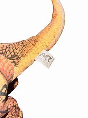 1993 Jurassic Park Ace Novelty Plush Lot Brachiosaurus + Dilophosaurus Rare Vtg