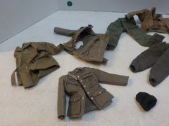 N A506 GI Joe Ultimate Soldier and Other Military Figure Clothing Lot