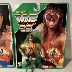 WWF 1990s Hasbro Wrestling Figure Lot The 1-2-3 Kid + Adam Bomb