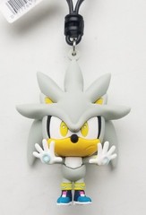 Loose 2024 Monogram 3″ Sonic The Hedgehog S.2 “Silver” 3D Figural Bag Clip READ