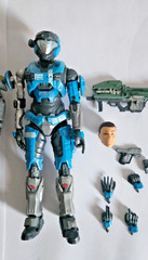 Halo Spartan Collection Red Spartan MK VII KAT VENATOR Noble Six Figure Lot
