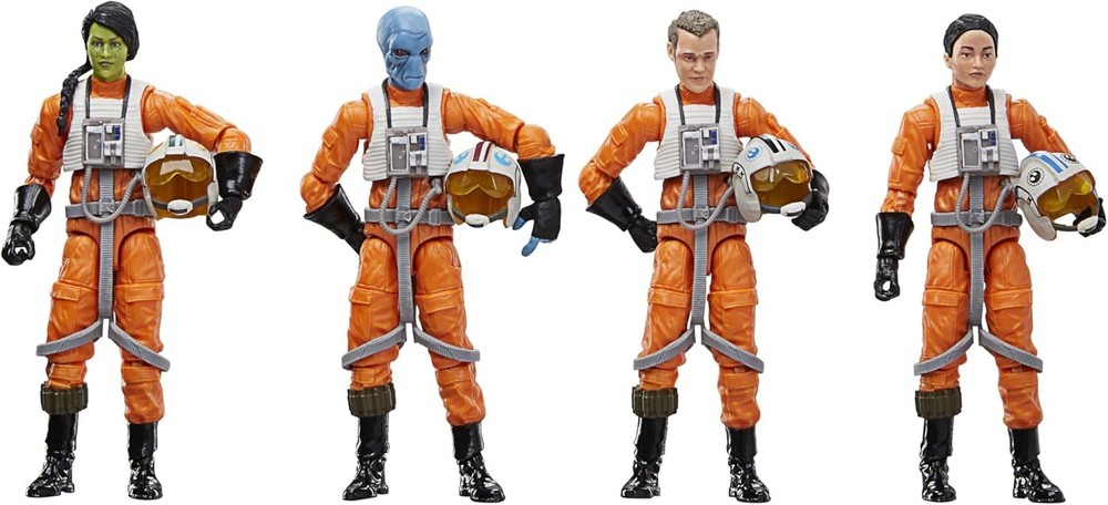 the Vintage Collection X-Wing Pilot 4-Pack, Ahsoka 3.75 Inch Collectible Action