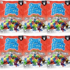 Gang Beasts Collectible Figures – Series 1 : Lot of 6 Sealed Blind Bags